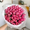 Букет из 51 розового тюльпана