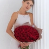 Букет из 101 красной розы (Кения) 40 см в Тюмени