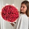 Букет из 101 коралловой розы (Кения) в Тюмени